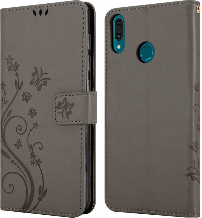 Produktbild Cadorabo Flower Book Cover (Huawei Y9 (2019))