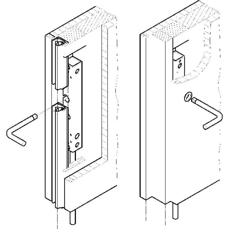 HAWA, Türschloss + Schliesszylinder, Schiebetür-Stangenverschlüsse -Doorfix