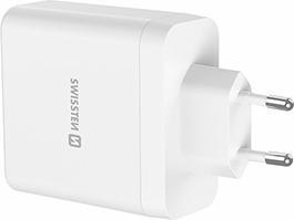 Produktbild Swissten Netzadapter CORE GaN 100W, 4 Ports, 2x USB-C PD 100W + 1x USB-C PD 20W + 1x US (100 W, 4 Ports)