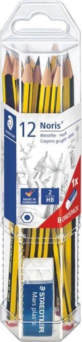 Actual product image Staedtler Noris® 120 pencil Lead thickness: 2 mm Designation of hardness: HB (2 mm, HB, 12x)