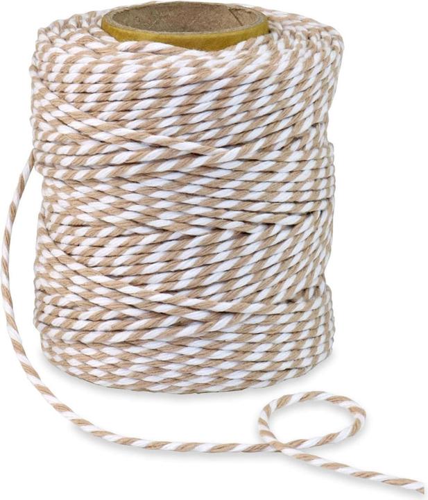 Actual product image Pattberg Cotton cord 0.2 cm x 50 m, Beige (Gift ribbon, 1 x)