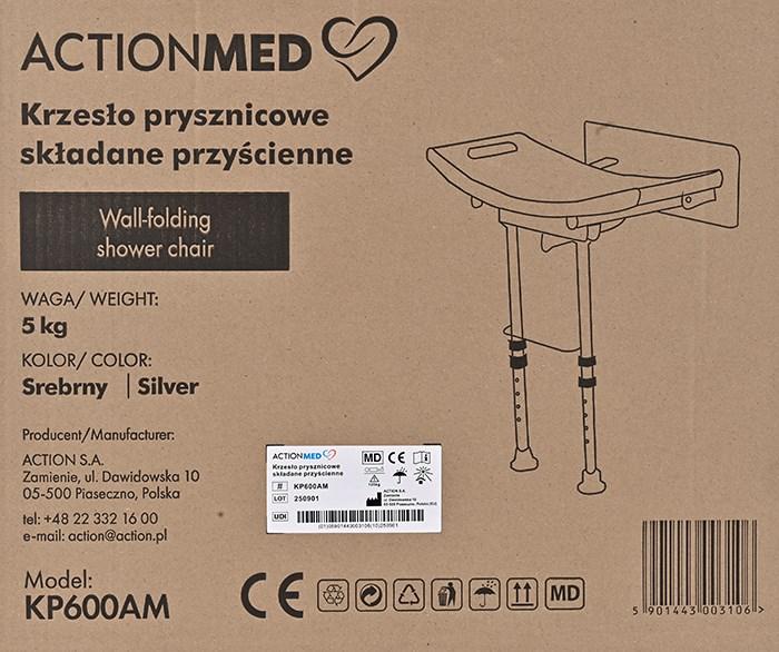 Produktbild AIV Krzesło prysznicowe składane przyścienne
