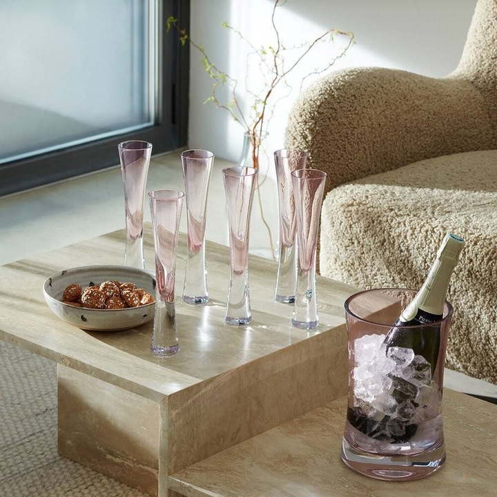 Actual product image LSA Moya champagne flute - 170ml light pink, set of 2 (17 cl, 2 Glasses, Champagne glasses)