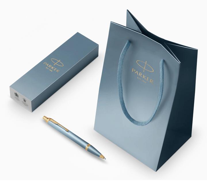 Produktbild Parker Pen Parker IM Writing Rituals, Ballpoint Pen, Turquoise Green Finish with Gradient, Gold Trims, Medium P (Türkisgrün, 1x)