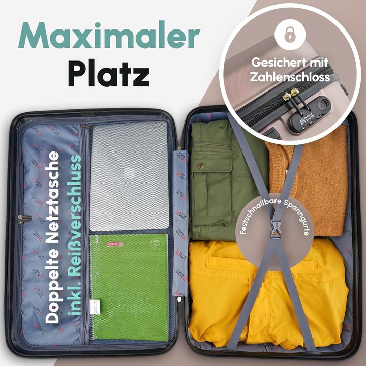 Actual product image Easy Move Ergonomischer Hartschalenkoffer mit Zahlenschloss (72 l)