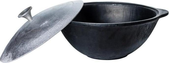 Actual product image Texas Club Polished Uzbek Kazan 3.6l (Casserole + Stewpot, Cast iron, Aluminium)