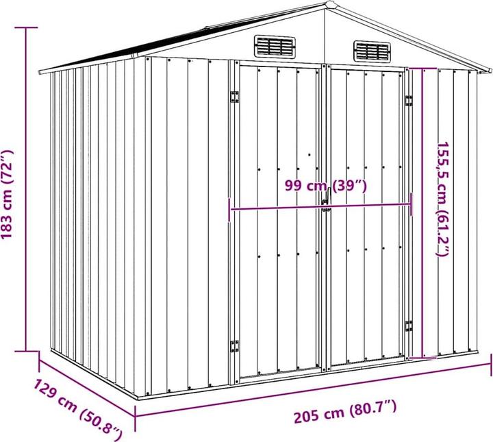 Produktbild vidaXL Gerätehaus