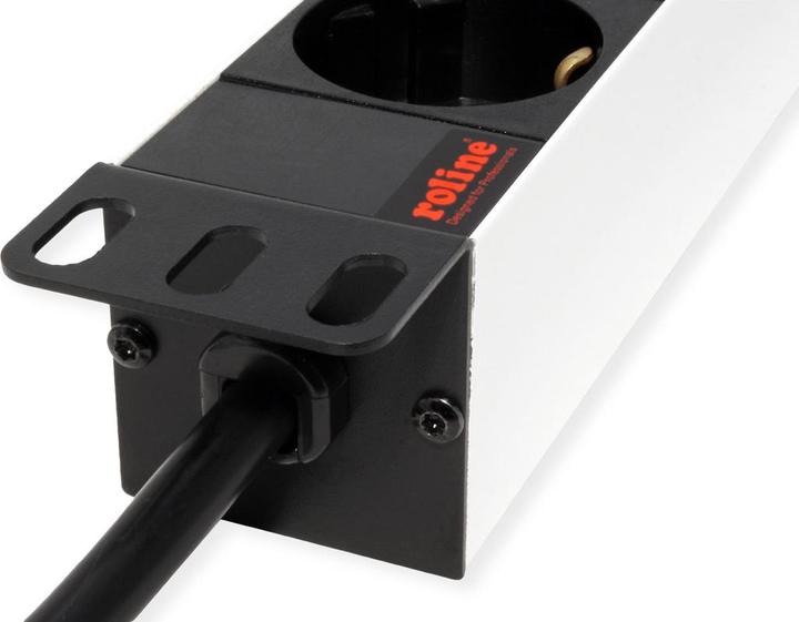 Produktbild Roline 48.26cm 19 Zoll-Steckdosenleiste 9fach Aluminium 2.0 m (9x, CEE 7/3, 2 m)