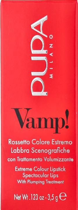 Actual product image Pupa Milano Vamp! 301 Intense Red 3.5g (301 Intense Red)