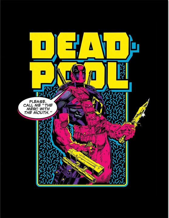 Produktbild Deadpool Gerahmtes Poster 80s Style (40 x 30 cm)