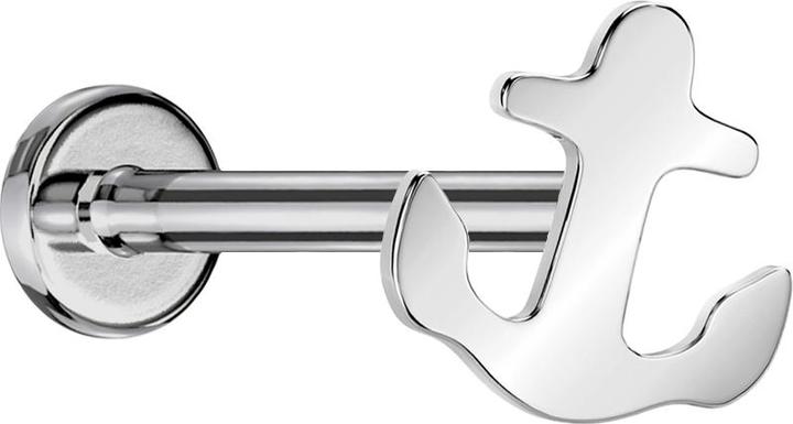 Produktbild Star Piercing Micro Threadless Labret silber Anker silber (ohne Messing, Titan)
