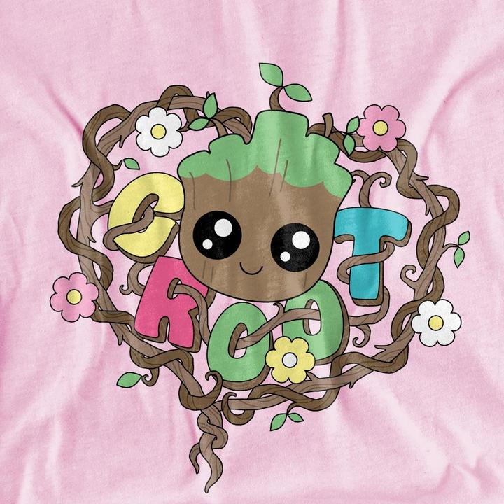 Actual product image Guardians of the Galaxy Childrens/Kids Groot Heart T-Shirt (152, 158)