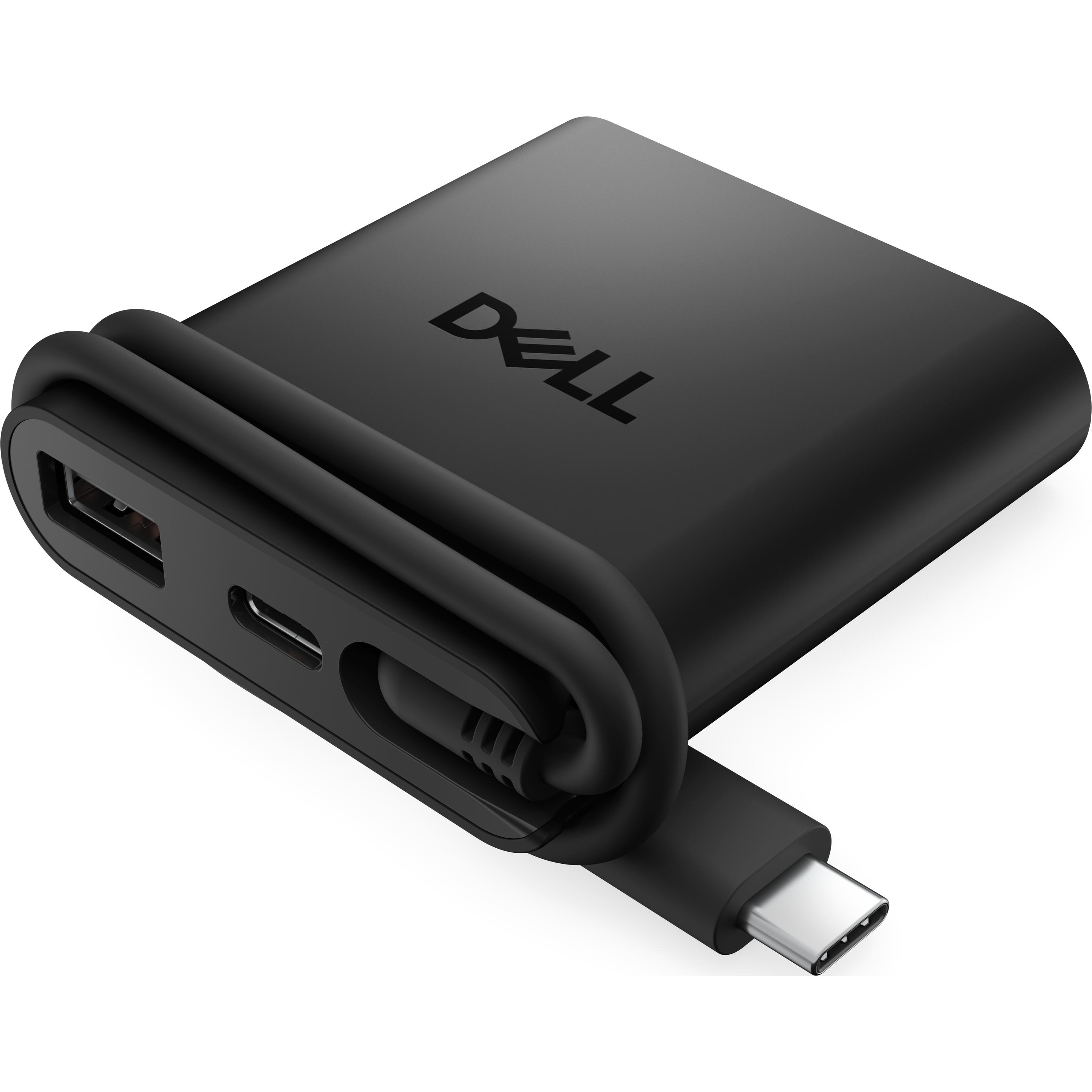 Dell DA225 (USB-C), Dockingstation + USB Hub, Schwarz