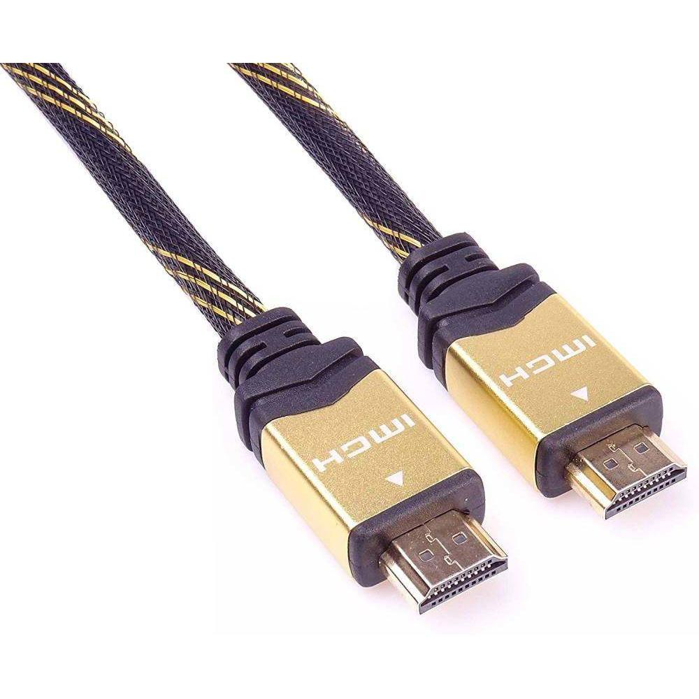PremiumCord KPHDMET1 HDMI cable HDMI Type A (Standard) Black, Gold (1 m, HDMI), Video Kabel