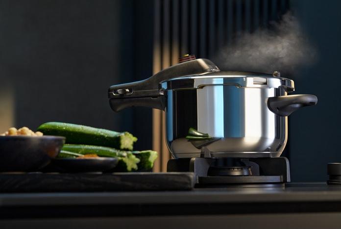 Image du produit WMF Cocotte minute 3l autocuiseur sans couvercle Perfect induction acier inoxydable (22 cm, Cuiseur à vapeur, Acier inoxydable)