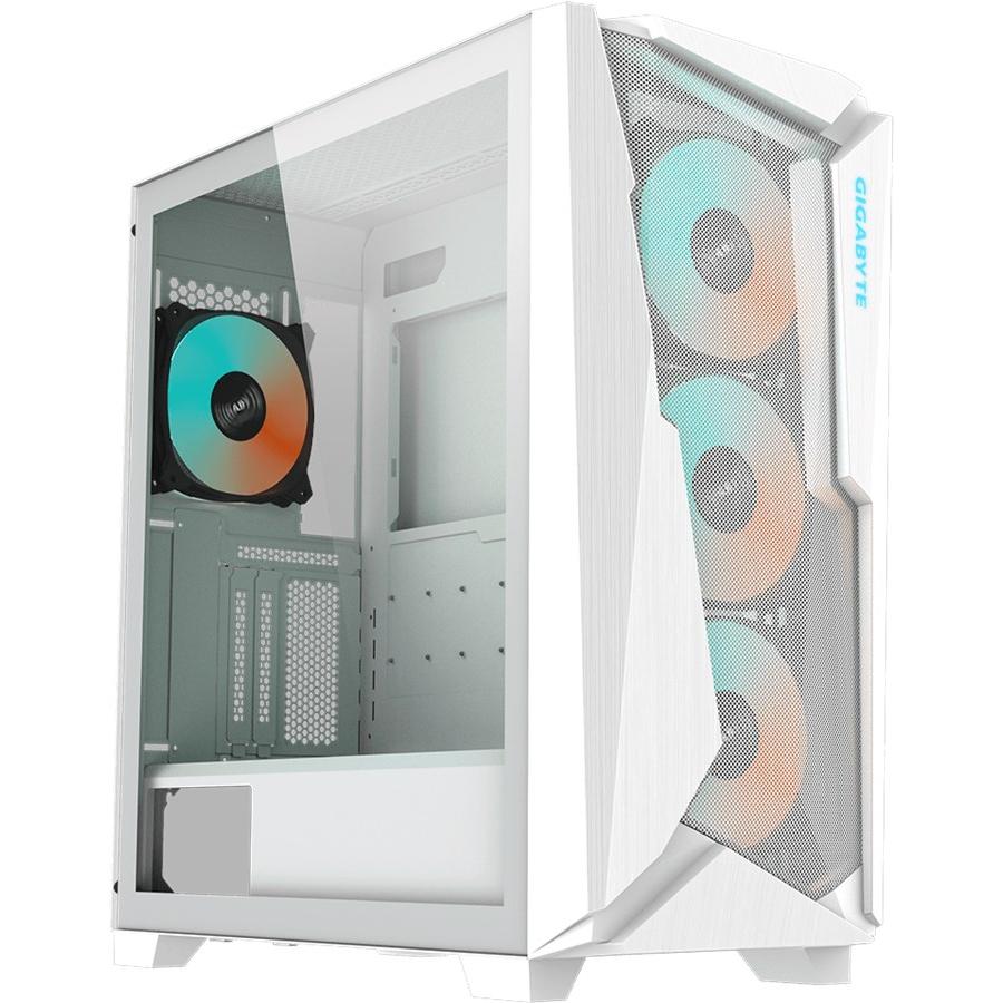 Gigabyte Case C301 GLASS WHITE MidiTower Not included ATX EATX MicroATX MiniITX Colour White GB-C301