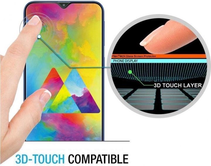 Actual product image Screenguard Samsung Galaxy M20 Full Screen Protective Glass Film 2.5D 9H (1 pcs., Samsung Galaxy M20)