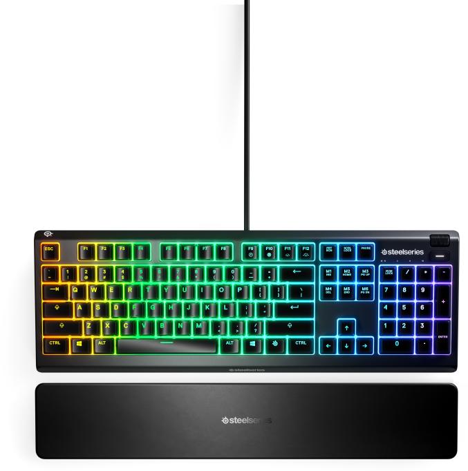 Actual product image SteelSeries Gaming keyboard Apex 3, US layout (US, Cable)