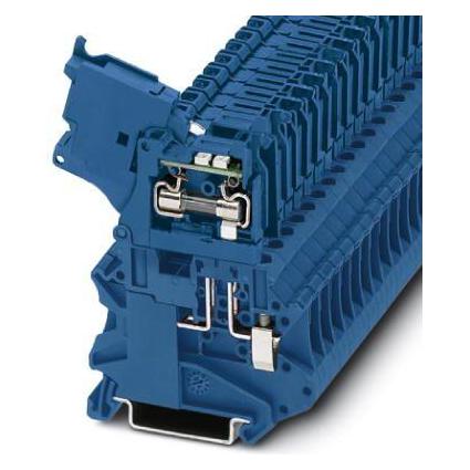 Phoenix Contact UT 4-HESILED 24 (5X20) BU 3046537 Sicherungsdurchführungsklemme 0.14 mm² 6 mm² Blau 50 St., Elektronikkabel + Stecker, Blau