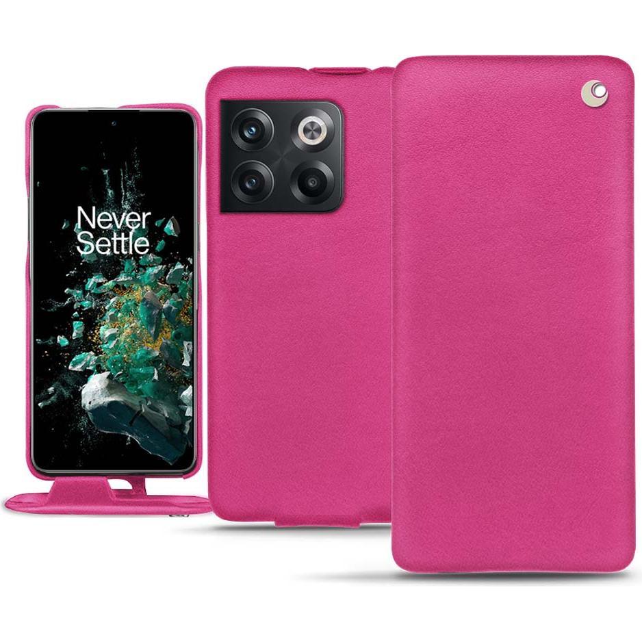 Noreve Lederschutzhülle vertikal (OnePlus 10T), Smartphone Hülle, Rosa