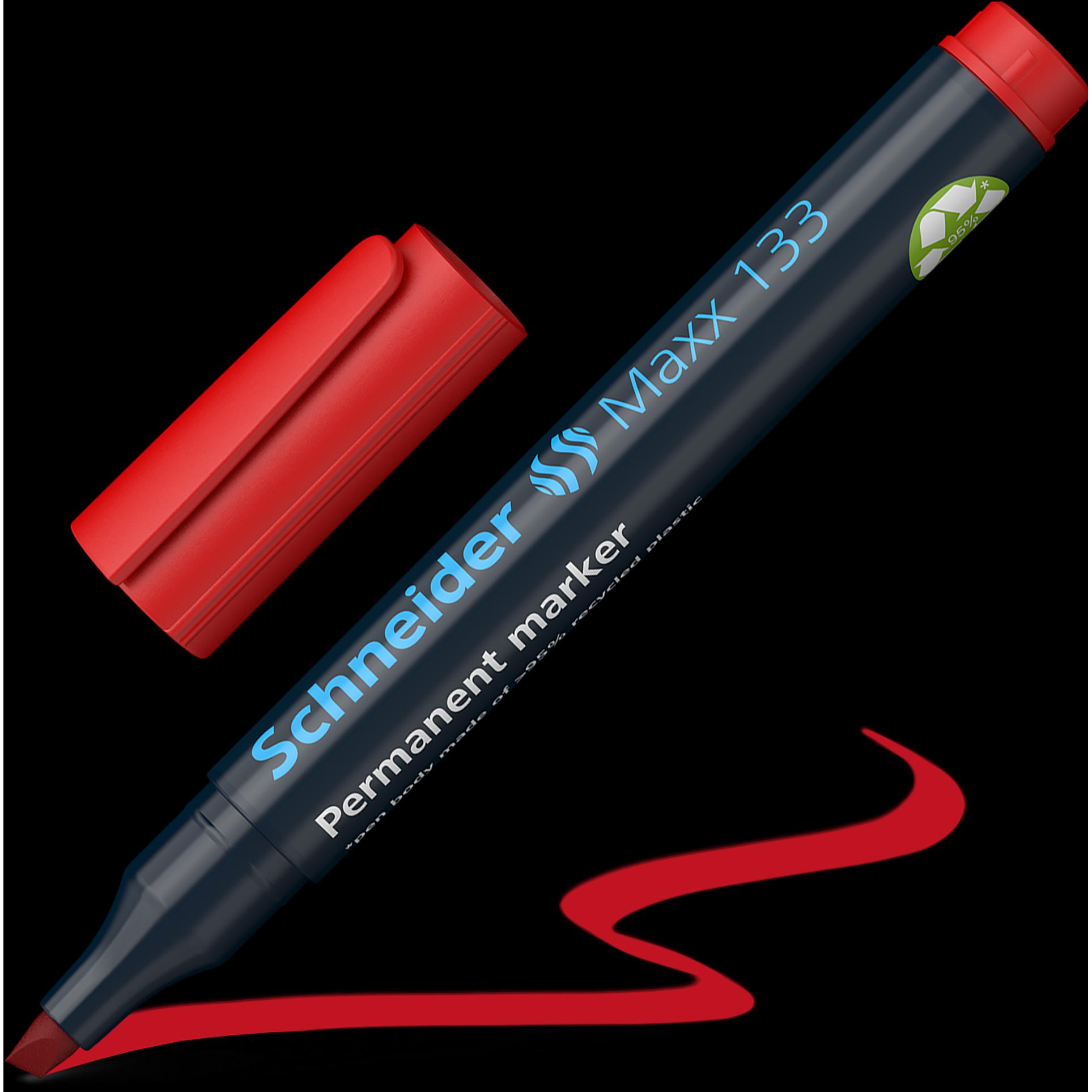 Schneider, Marker, Maxx 133 Permanent-Marker (Rot, 4 mm, 1 x)