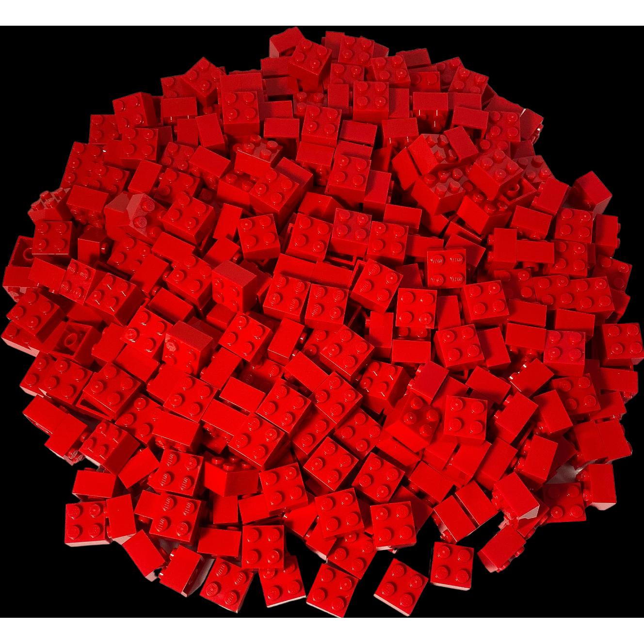 LEGO 2x2 Steine Rot - 100x - Red bricks 3003 (3003, LEGO Zubehör)