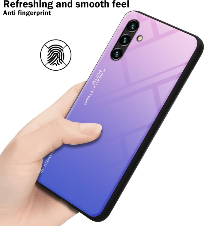 Productafbeelding Cadorabo TPU 2 Kleuren Glazen Hoesje (Samsung Galaxy A13 5G)