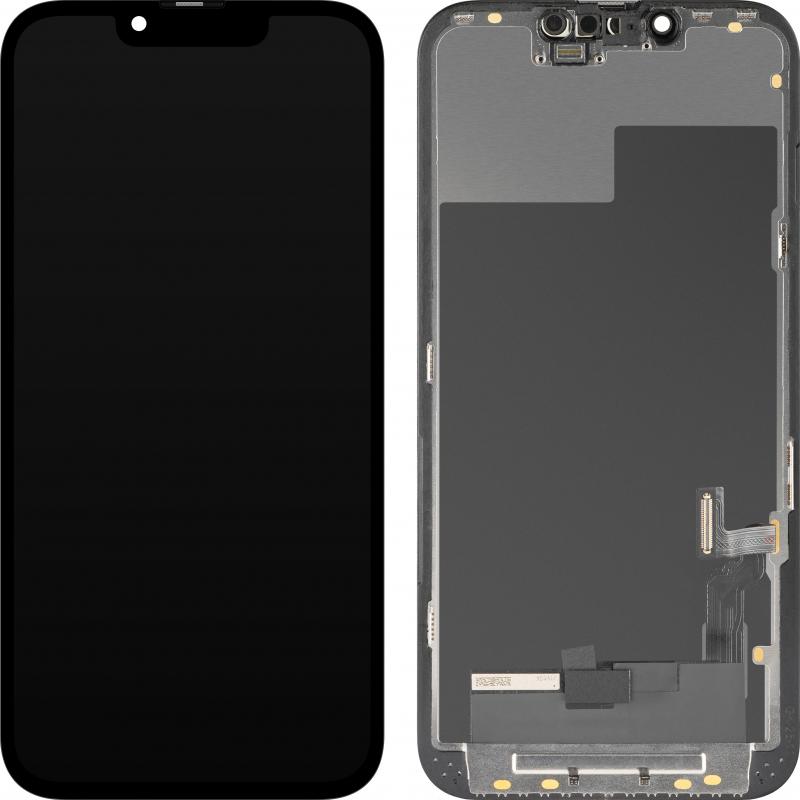 MP Display Unit fur iPhone 13, OLED FHD Diagnostic Version, Aftermarket, Black (Display), Pezzi di ricambio per dispositivi mobili, Nero