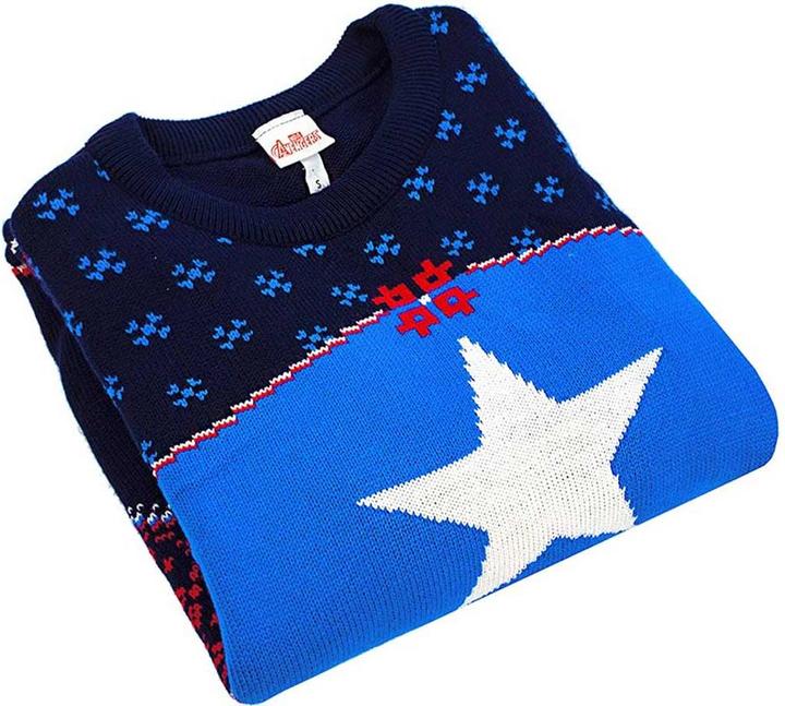 Produktbild Captain America Sweatshirt weihnachtliches Design (XL)