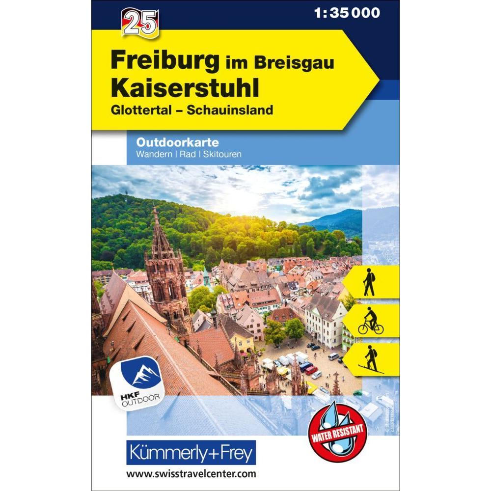 Kümmerly & F.Outdoorkte.Freiburg im Bre, Landkarte