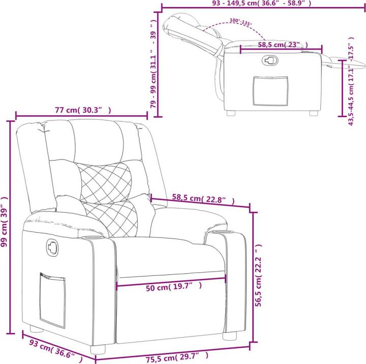 Produktbild vidaXL Relaxsessel