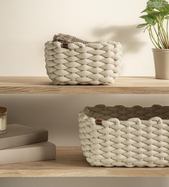 Produktbild Bigso BASKET Aufbewahrungskorb Weiss S (20 cm)