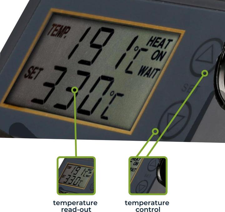 Actual product image Velleman Soldering station with LCD and ceramic heater