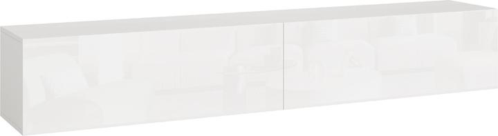 Produktbild En.Casa Hängeboard Evaton 180x32x30 cm Weiss, hochglanz (180 x 31.50 x 30 cm)