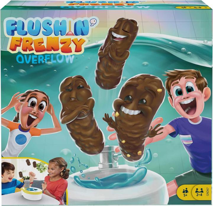 Actual product image Mattel Games Flushin' Frenzy Overflow (German)