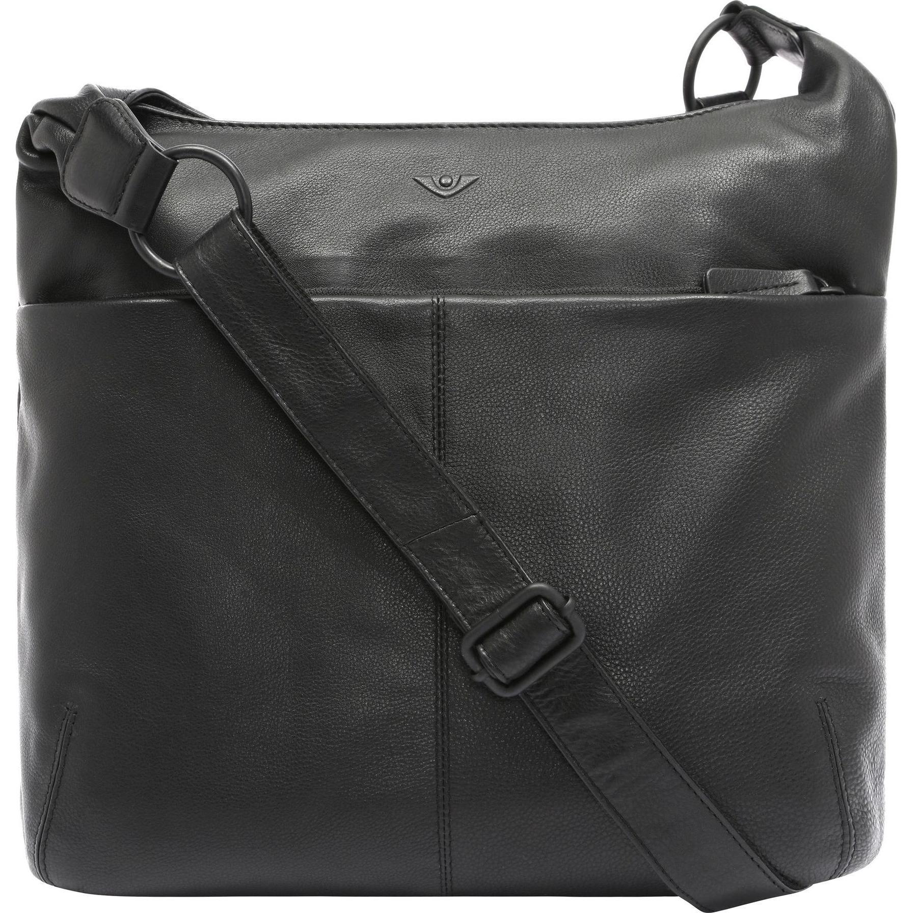 Thumbnail - Voi, Handtasche, 4Seasons Umhängetasche Leder 30 cm, Schwarz