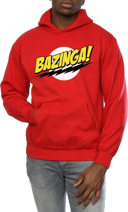 Immagine prodotto Dam Felpa con cappuccio Sheldon Bazinga Uomo (L)