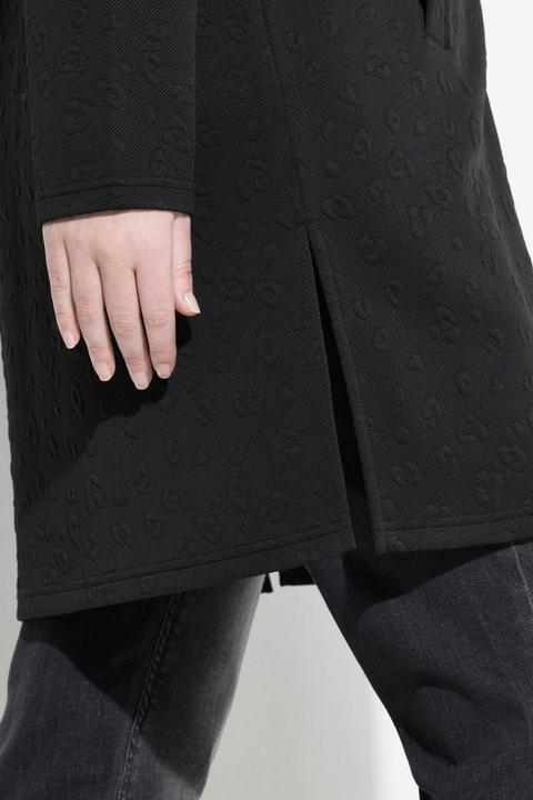 Produktbild Ulla Popken Longjacke, Leomuster, Stehkragen, Zipper, Langarm (46, 48)