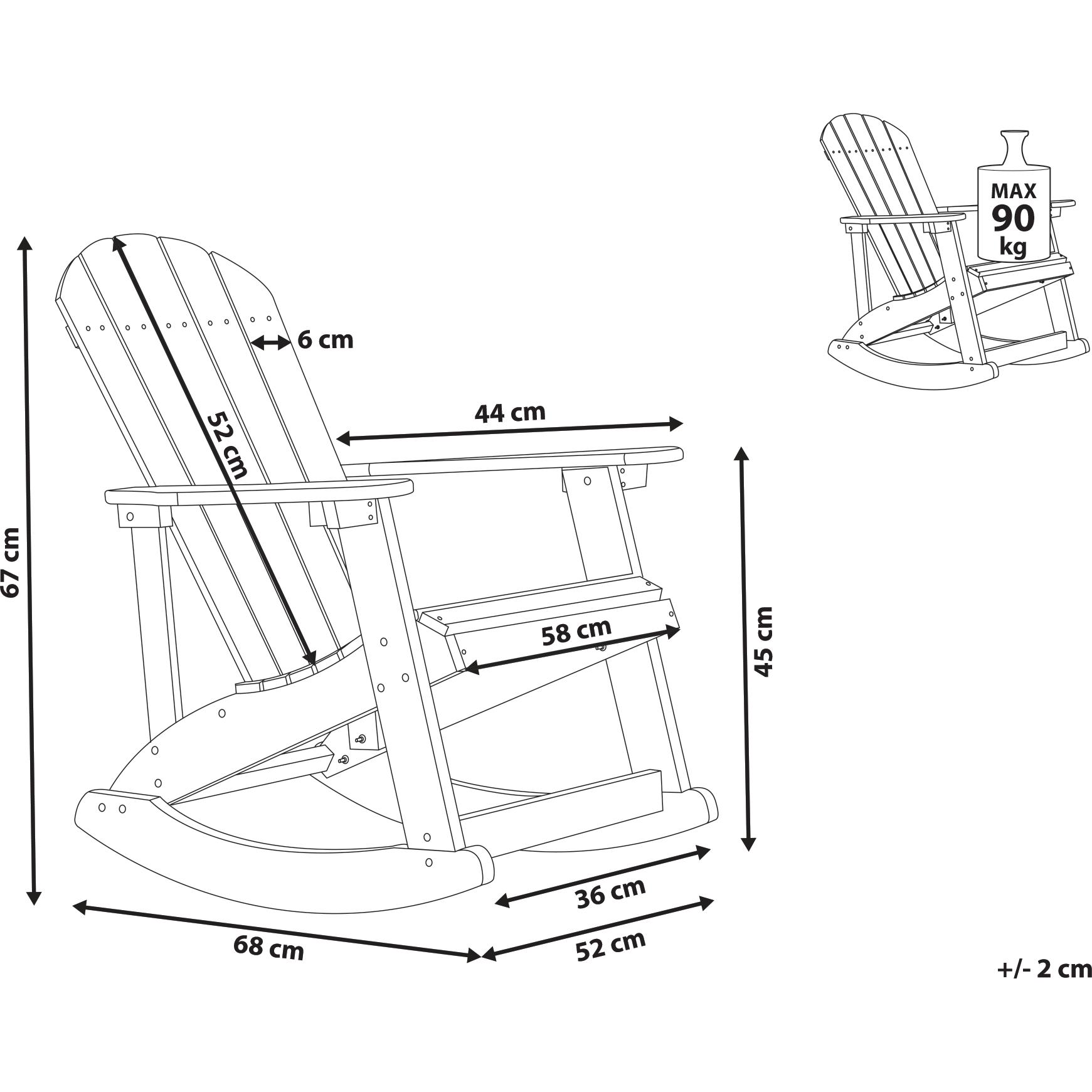 Thumbnail - Beliani, Sessel, Adirondack