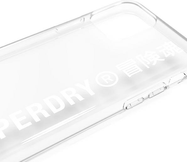 Actual product image Superdry Clear Case transparent cover with logo print (Apple iPhone 11 Pro Max)