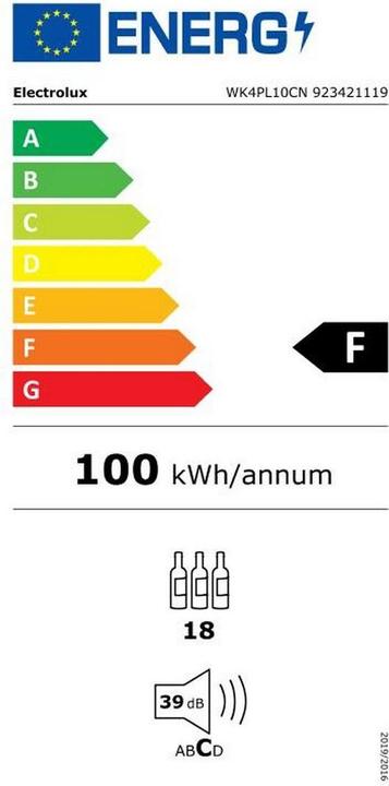 Label énergétique Electrolux WK4PL10CN