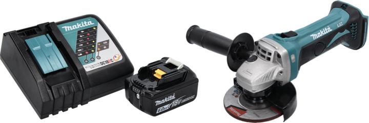Produktbild Makita DGA 452 RG1 Akku Winkelschleifer 18 V 115 mm + 1x Akku 6,0 Ah + Ladegerät (115 mm)