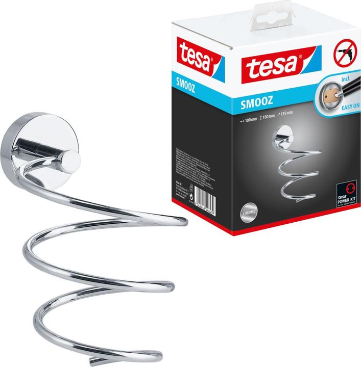 Produktbild tesa SMOOZ Föhnhalter inkl. Klebelösung ohne Bohren