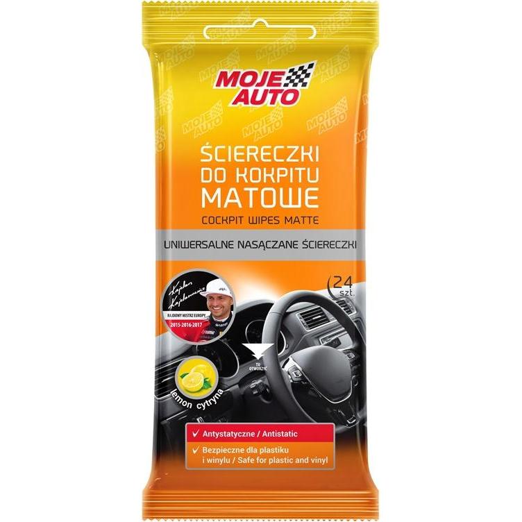 Amtra, Accessori per pulizia auto, Salviette Per Il Dashboard Dell'Auto 24 Pezzi