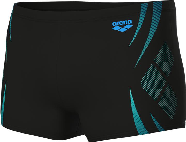 Black / Turquoise, black/turquoise, Schwarz