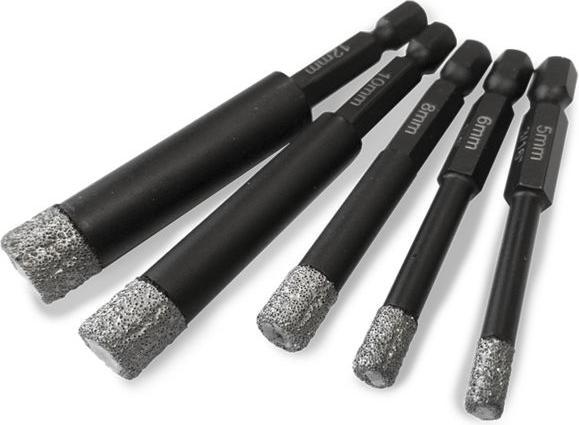 Actual product image Mandrex Diamantbohrerset TileXcut 5-tlg. (5, 6, 8, 10, 12 mm)