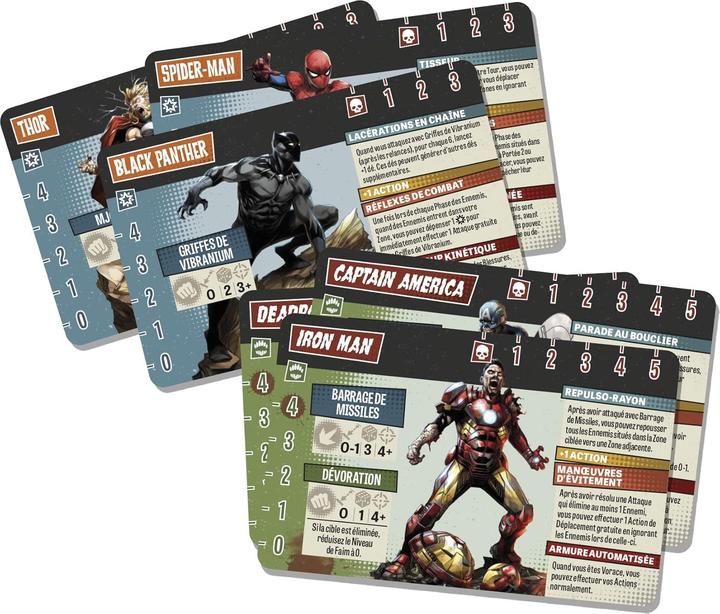 Actual product image Cmon Jeu - Zombicide : Marvel Zombies (Undead Avengers) (French, 1 - 6 Players)