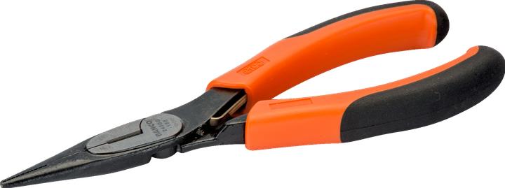 Produktbild Bahco ERGO Flachrundzange mit Öffnungsfeder, Zwei-Komponenten-Griffen, lange Backen, phosphatiert(200 mm (200 mm)