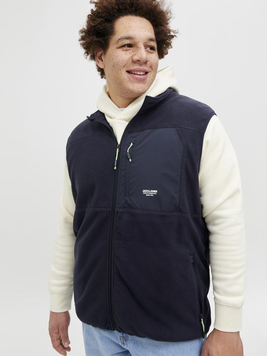 Actual product image Jack & Jones Plus Size Fleece Gilet Fleece Gilet (3XL)