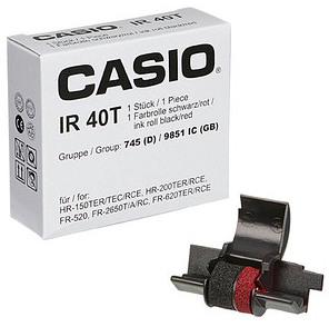 Actual product image Casio IR40T Color roll black, red